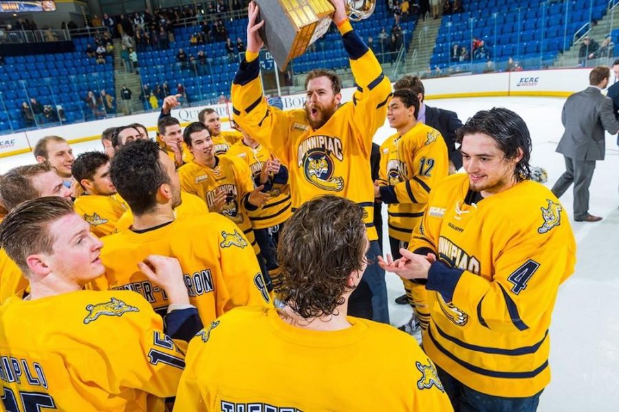 Quinnipiac mens ice hockey takes down Brown to win Cleary Cup