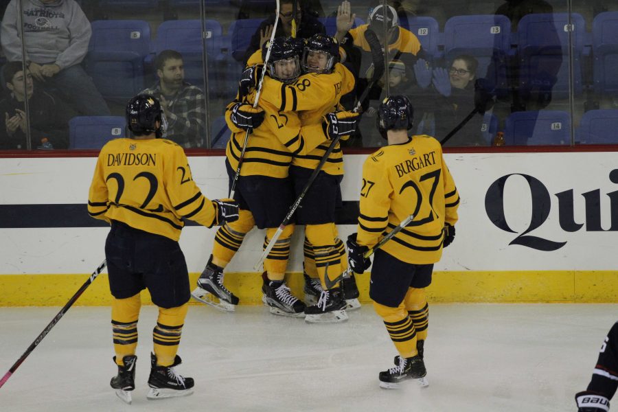 Mens Ice Hockey Downs UConn in Home Opener for Second Straight Win